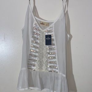Hollister White Tank Top